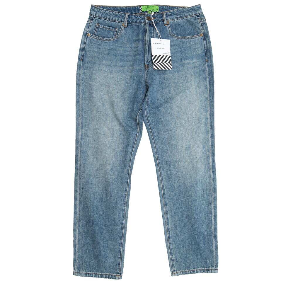 New Free People Sandrine Rose Straight Leg Button Fly Jeans Size 30